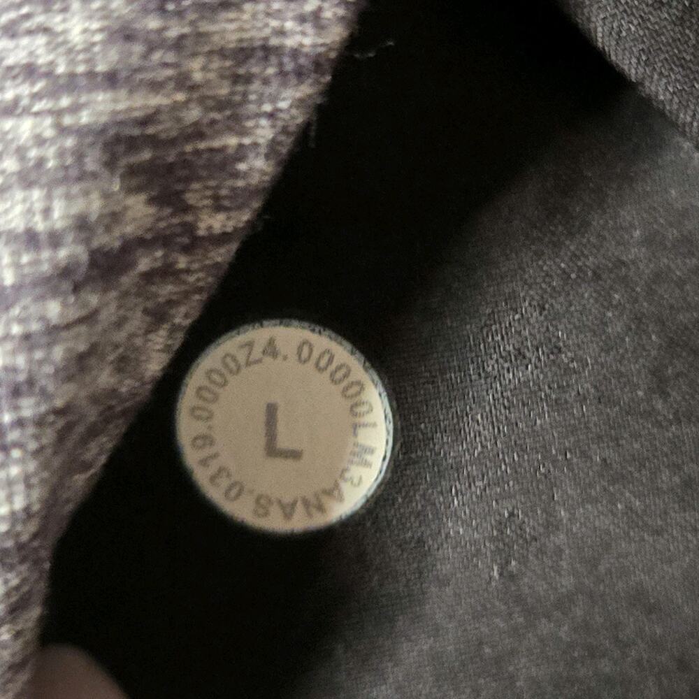 Lululemon Surge Warm Long Sleeve Shirt Heathered Grey Buttery Soft Stretch Sz L - Picture 6 of 9